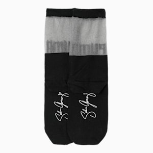 SG x PUMA Transparent Top Crew Socks [1 Pair], black